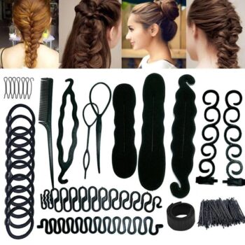 Magic Donut Bun Maker Set - Multi-style Hair Styling Accessories for Women 2 1905 ba23a6