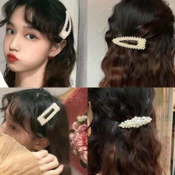 Chic Pearl Geometric Hair Clips - Elegant Hairpins for Women 2 2033 b2776d