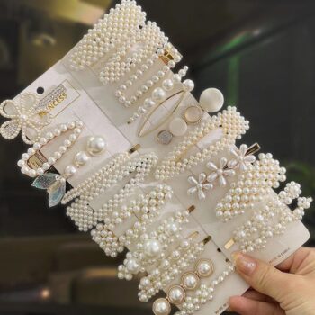 Chic Pearl Geometric Hair Clips - Elegant Hairpins for Women 1 2033 d031f8