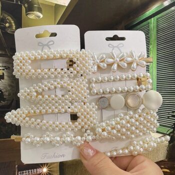 Chic Pearl Geometric Hair Clips - Elegant Hairpins for Women 3 2033 f6e7ca