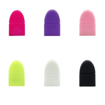 10PC Nail Polish Clip Soak Off Silicone Cap 2 3375 2a8c65