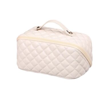 Portable PU Cosmetic Case - Zippered Makeup Brush Organizer with Large Capacity 1 353 145e28