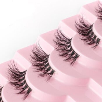 Natural Cat Eye Half Lashes - Soft, Fluffy Faux Eyelash Extensions for a Dramatic Look 2 870 a98115